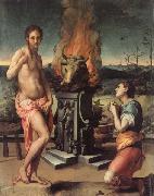 Agnolo Bronzino Pygmalion and Galatea oil